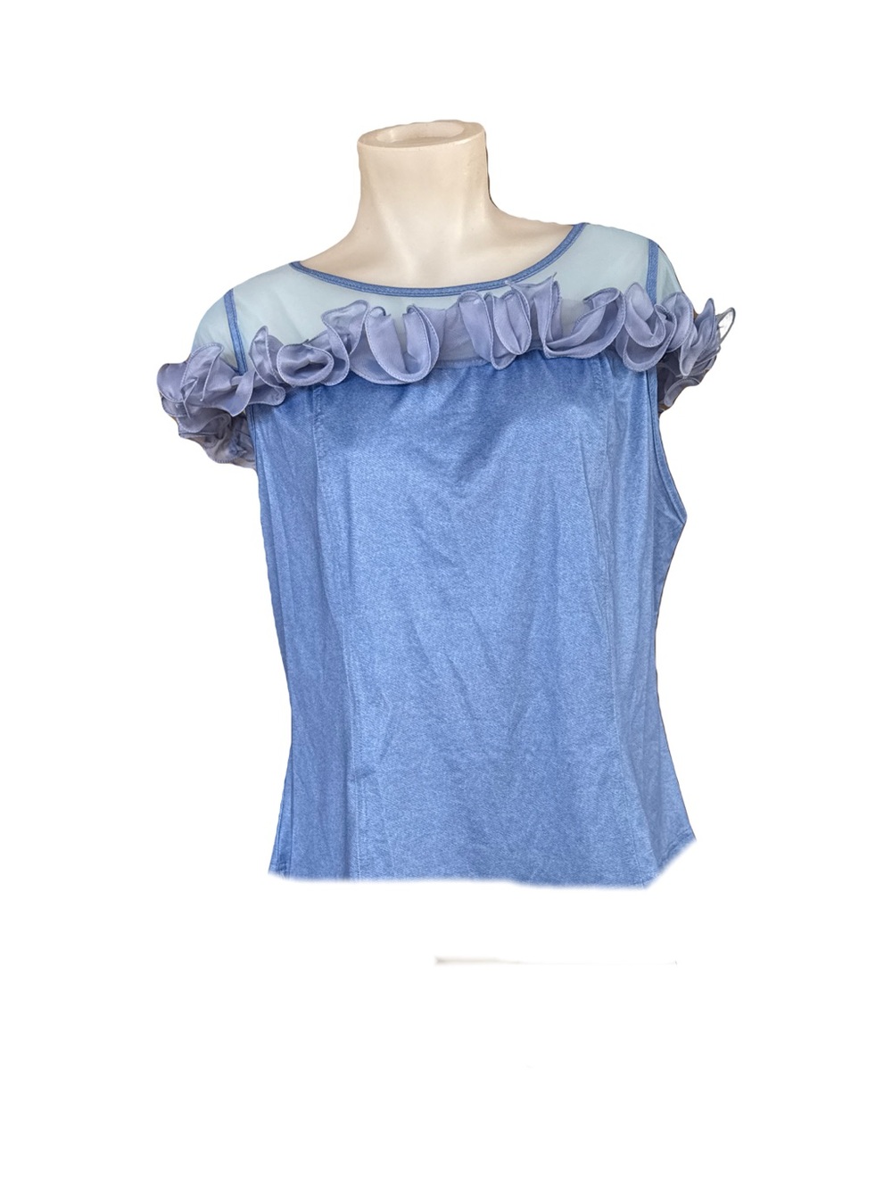 Periwinkle blue stuffed Top M